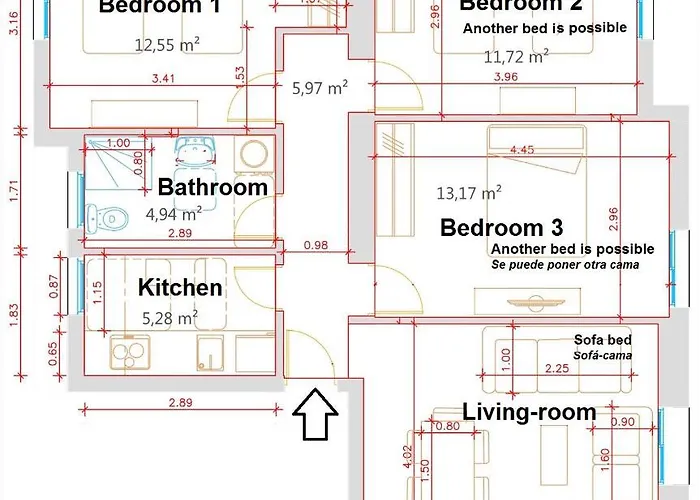 Appartement Turina House - 3 *