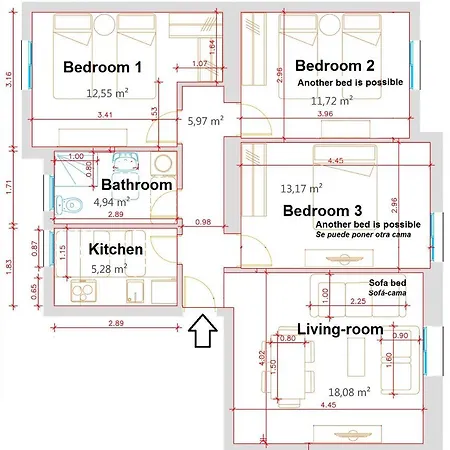 아파트 Turina House - 3 *